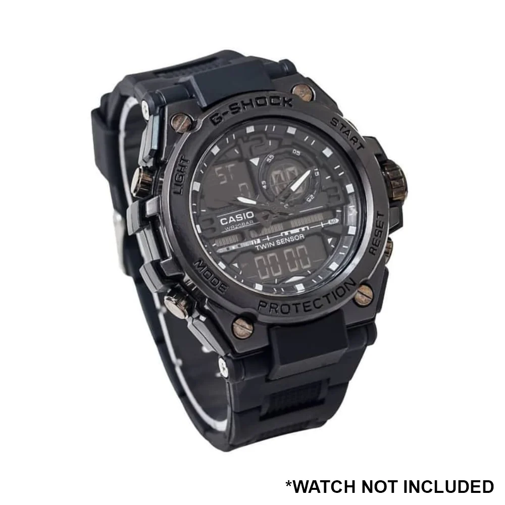 DBLACK [CDS18] RESIN WATCH STRAP // FOR "CASIO G-SHOCK" GST-8600 MODEL WATCHES - Image 5