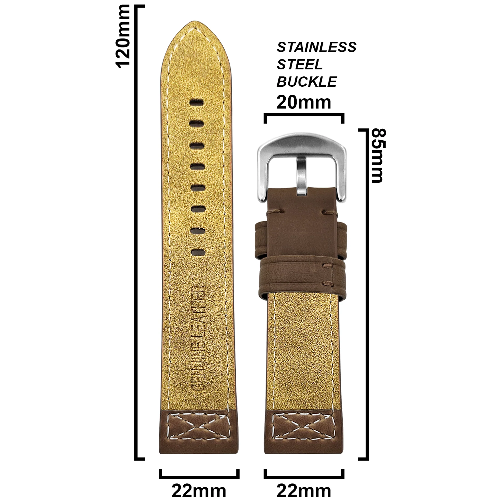 DBLACK [CROXX] THICK STRAP DESIGN, LEATHER STRAP - Image 18