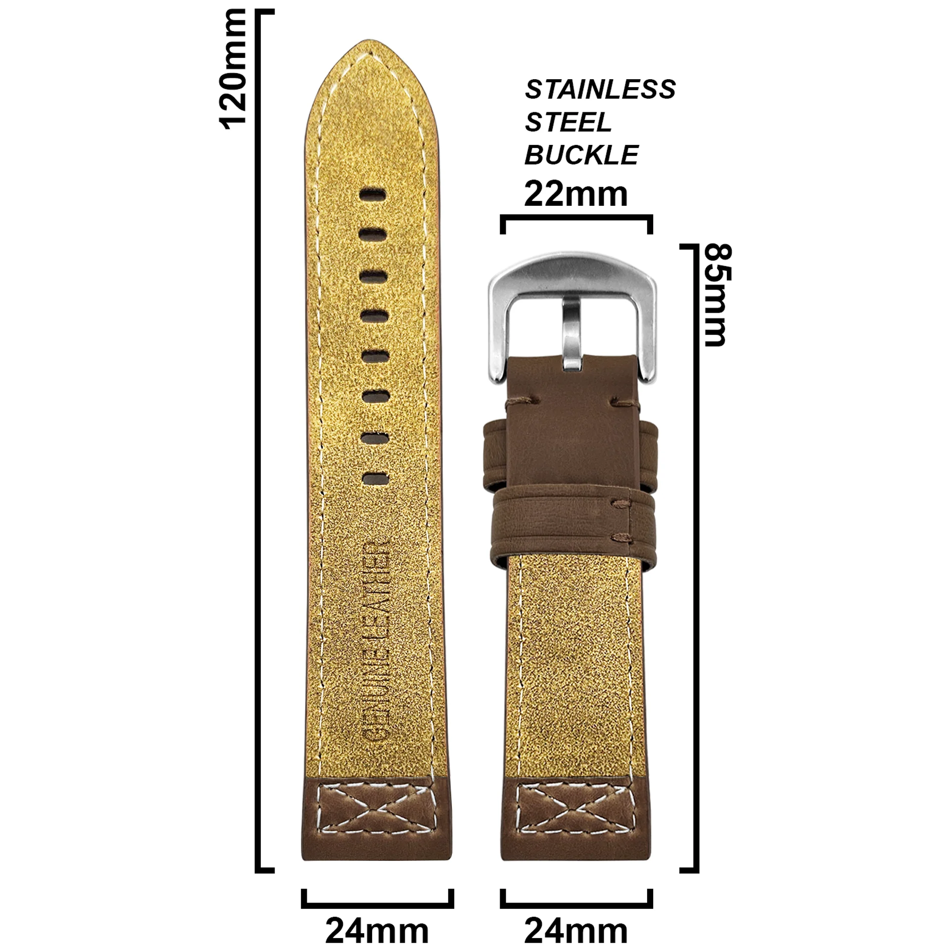 DBLACK [CROXX] THICK STRAP DESIGN, LEATHER STRAP - Image 19