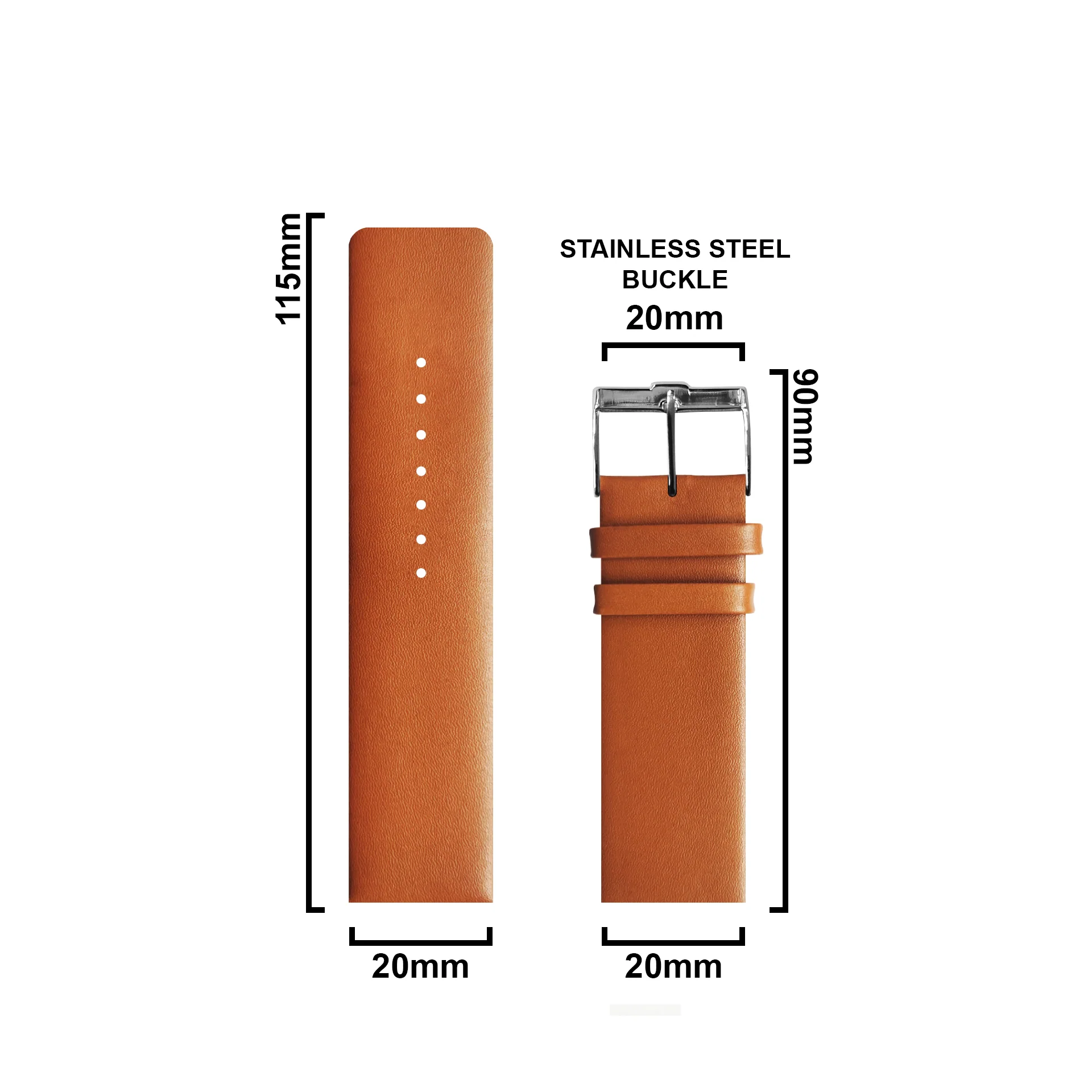 DBLACK [TNDS1] THIN LEATHER STRAP // FOR "TITAN EDGE SLIM" WATCHES - Image 14